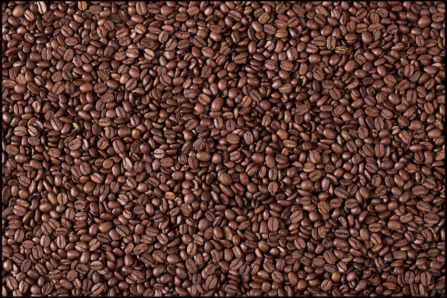 BHKXJT Background image of many coffee beans filling the picture