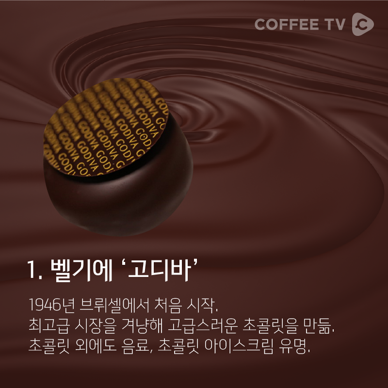 세계의 유명한 초콜릿 브랜드